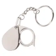 Magnifying Glass Keychain Lightweight Handheld Magnifier Elder Foldable Reading
