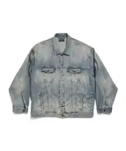Balenciaga Oversized Denim Jacket 1,4 light blue
