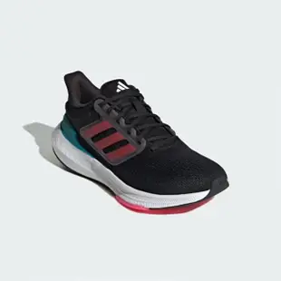 【adidas 愛迪達】慢跑鞋 女鞋 大童 運動鞋 緩震 ULTRABOUNCE J 黑紅 IG5397(8472)