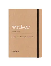 Notebook Eco Writers A5 Dotted Kraft by Letts