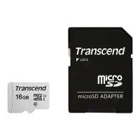 在飛比找Yahoo!奇摩拍賣優惠-Transcend 創見 16GB Micro SD 300