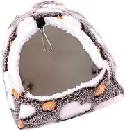 Totority Hanging Thermal Bed for Tiny Pets Cozy Winter Hammock for Hamsters Animals Soft Cotton Bedding with Hanger Pet House for Dwarf Hamsters Pet