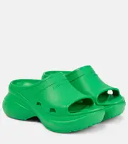 [Balenciaga] Balenciaga Pool Crocs™ rubber mules AU 6 green