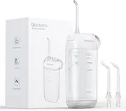 Oralneed Water Flosser Cordless, Dental Water Pick, IPX7 Waterproof Oral Irrigator with 3 Modes 3 Jet Tips, 190ML Detachable Water Tank, Portable Rechargeable Teeth Cleaner for Home & Travel