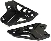 Compatible With Z900 Z 900 2017-2023 2022 2021 2020 Motorcycle Accessories FootPeg Footrest Rear Set Heel Plates Guard Protector (Size : Black)