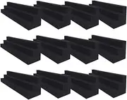 12Pcs Acoustic Foam Panels 12" X 3" X 3" Bass Traps Acoustic Foam Corner, Sound Proof Foam Panels for Wall, Sound Dampening Panels for Studio, Home or Theater