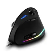C-18 Vertical Wired Gaming Mouse 11 Programmable Buttons Adjustable 10000DPI Laser Engine RGB