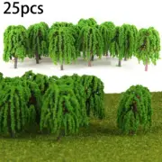 Train Railway Model Tree Toy Greenery Landscape Willow Display Kitchen