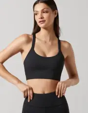 Womens New Lilybod Baseline Sports Bra Size S Black