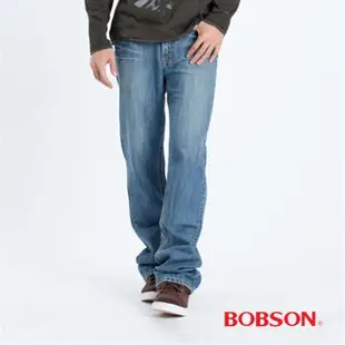 BOBSON 男款直筒牛仔褲1706-58