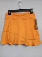 NWT Dona Jo Womens Skort Size 2 Large Orange Pull-on 15" Skirt Pickleball