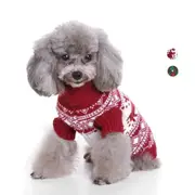 Warm Christmas Cozy Knitted Pullover Sweater for Small, Medium Dogs