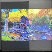 for Home Theater Cinema Indoor Outdoor Backyard Pa Grey Crystal ALR Projector Screen Ambient Light Rejecting Fixed Frame 1CM Ultra Narrow Border CLR 4K 8K Projection(84 inch)