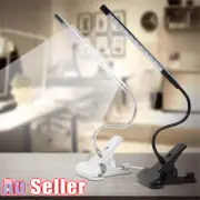 Clip-on USB 10 LED Light Flexible Neck Reading Study Touch Desk Table Lamp DIY