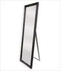 French Provincial Ornate Mirror Black Free Standing 50cm x 170cm Style By Inspir