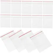 Abaodam 100pcs Mini Transparent Sealing Bags Storage Pouches for Dollhouse Accessories Compact Jewelry Earring Bags for Stall Travel Use Convenient Mini Sealed Pouches