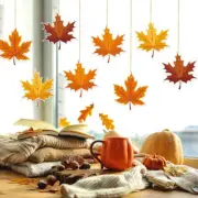 Maple Leaf Hanging Decor - Festive Fabric Decorations For Parties, Home Di.pi