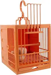 EXAOMBLE Convenient Plastic Bird Cage for Birds Durable Lightweight Parrot House Easy to Clean