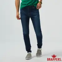 在飛比找momo購物網優惠-【BRAPPERS】男款 中腰超彈窄管褲(深藍)