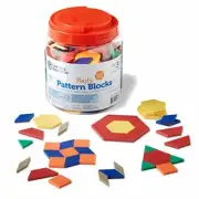 Early Math Geometry STEM Toy Tangram Puzzle or Pattern Block Set for Ages 4 & Up