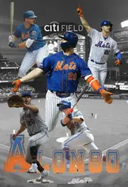 New York Mets Lithograph print of Pete Alonso 13 x 19