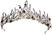 Baluue Retro Princess Crown Girl Jewelry Bride Wedding Headdress Wedding Bride Crown Wedding Robes Wedding Crown Female Crown Bubbles for Wedding Bride Headband Pageant Pearl Alloy