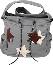 [MOBUTOFU] Star Canvas Crossbody Bag For School Cute Messenger Bag Canvas Messenger Bag Shoulder Bag Fashionable Messenger Bag Outdoor Bag