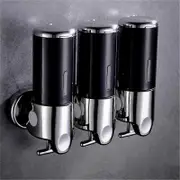 500-1500ml Soap Dispenser Wall Mounted Shower Soap Dispenser Shower Gel Detergent Dispenser for Bathroom Accessories DropShip Black three