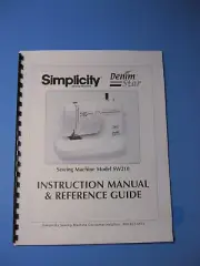 Simplicity Model SW210 Denim Star Sewing Machine Instruction Manual - Printed