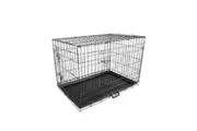 Paw Mate Wire Dog Cage Foldable Crate Kennel 24in with Tray