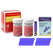 Hemoglobin Test Strips HB01 50 Strips for Accu-Answer iSaw 4-in-1 Test Meter