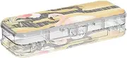 Yoogain Japanese Style Flamingos Plastic Pencils Box Clear Double Deck Pens Case Boxes For Kids With Snap And Lid