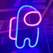 Nordstylee Astronaut Shape Neon Sign Lights Hanging Decorative Neon Lights USB or Battery Operated for Home Bedroom Bar Restaurant Christmas Birthday Party Gift Art Wall Decoration Light