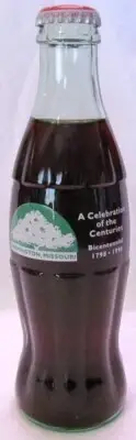 Coca-Cola Farmington Missouri Bi-Centennial 200th Anniversary Coke Bottle