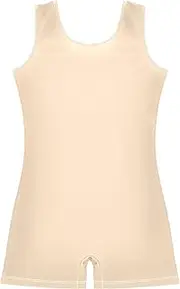 [GAIGEO] Toddler Gymnastics Leotards for Girls Unitards Leotard with Shorts Bisque 2-3t