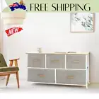 Ovela 5 Drawer Storage Chest (Beige), Dressers & Chests of Drawers, Furniture