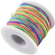jojofuny 1 Roll Elastic Jewelry Beading Cord Stretchy Thread for DIY Bracelet and Necklace Making Easy to Use and Store for Handmade Crafts and Accessories