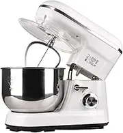 Stand Mixer-5-liter 4-Speed Kitchen Mixer, Electric Food Mixer with Stainless Steel Mixing Bowl & Splash Guard, Dough Hook, Mixing Beater, Wire Whisk, Tilt-Head