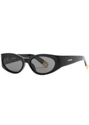 Jacquemus Les Lunettes Ovalo Oval-frame Sunglasses - Black ONE SIZE