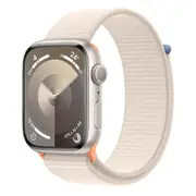 Apple Watch Series 9 GPS 45mm Starlight Aluminium Case w/ Starlight Sport Loop