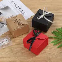 在飛比找momo購物網優惠-【COLOR ME】方形牛皮紙禮盒(包裝盒 蛋糕盒 紙盒 小
