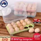 15 Grids Egg Storage Case Refrigerator Plastic Storage Rack Holder Container