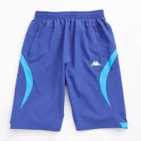 在飛比找momo購物網優惠-【KAPPA】男吸濕排汗速乾3D單層半短褲(藍)