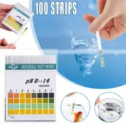 100PCS Test Strips pH 0-14 Alkaline Acid Urine Saliva Litmus Kit Sticks Paper