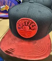 Mitchell & Ness Boston Celtics SnapBack Hat Black Red Official Licensed