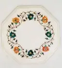 12" Marble side Table pietradura handicraft inlay Work Home Decor furniture