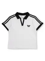 Miss Mango Girls Polo Top, White, Size 8