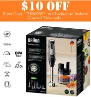 Braun MultiQuick 5 Pro Hand Blender 7pcs MQ55755M 25 Speed ChopShred Slice 1000W