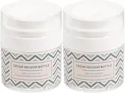 FOMIYES 2pcs Portable Cream Lotion Container Travel Empty Cosmetic Jar for Skincare Refillable Cream Holder for Lotions Moisturizers Makeup Samples