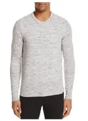 The Men's Store Cotton Linen Space Dyed Sweater, Natural Color, XL